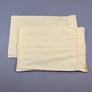 Set Of 2 Home Pillowcase Standard Beige Cotton Bedding Luxury Home Decoration